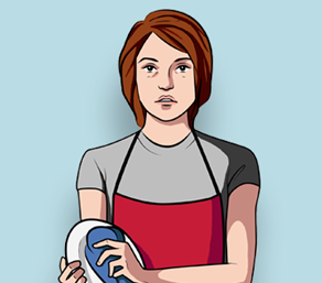 Illustrative example of staring blankly during complex partial seizures
